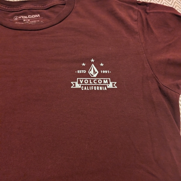 Volcom Kids Burgundy T-Shirt - Picture 2 of 5